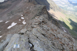 Via di discesa dalla Cima dei Cogn