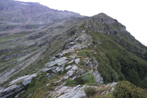 Via di salita al Bivacco Piano della Parete