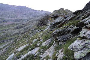 Via di salita al Bivacco Piano della Parete