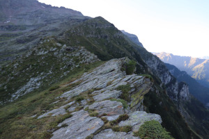 Via di salita al Bivacco Piano della Parete