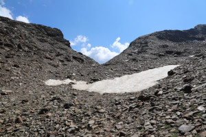 Via di salita alla Bocchetta della Cima Rossa