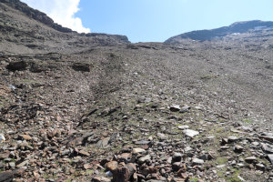 Via di salita alla Bocchetta della Cima Rossa