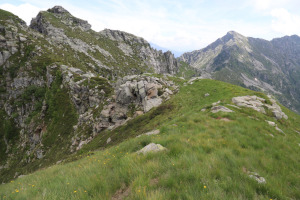 Cresta verso la Cima del Masnee