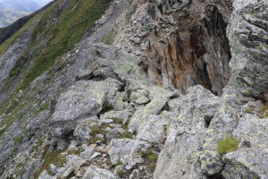 Cresta verso la bocchetta quotata 2671 metri