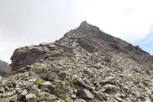 Via di salita al Pizzo Baratin