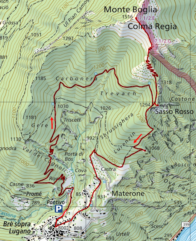 Carte du Chemin