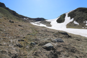 Sentiero che sale al Passo San Jorio