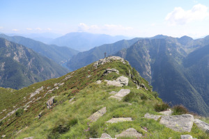 Cresta verso la croce a quota 2108 metri