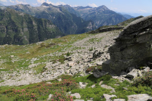 Via seguita verso la bocchetta quotata 2104 metri